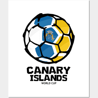 Canary Islands Football Country Flag Posters and Art